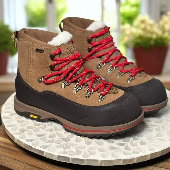 UGG Brecken Insulated Hiker Boots Women 7.5 Waterproof Shearling Winter Snow - Picture 2 of 9